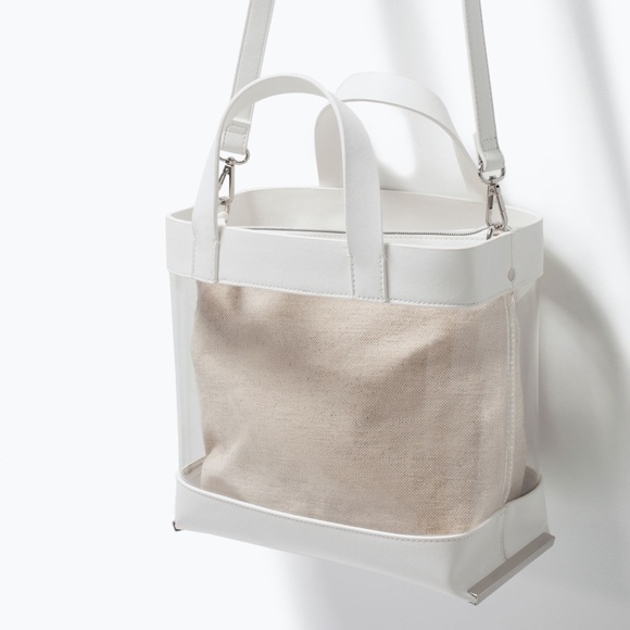 zara canvas bag